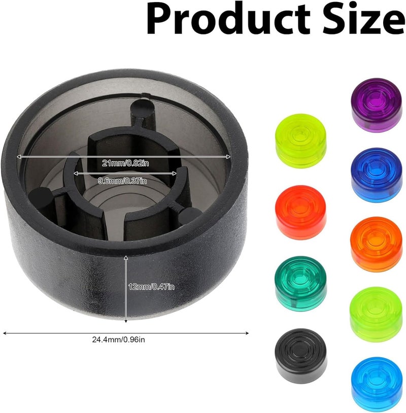 REMAGIC Guitar Effect Pedal Foot Switch Protection Caps 24Pcs, Effect Footswitch Toppers, Footswich Protection Caps, Colorful Guitar Footswitch Cover for Common Switches - Image 3